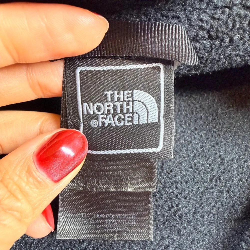 The North Face Boys Denali Fleece Jacket Black Full Zip XL 18/20